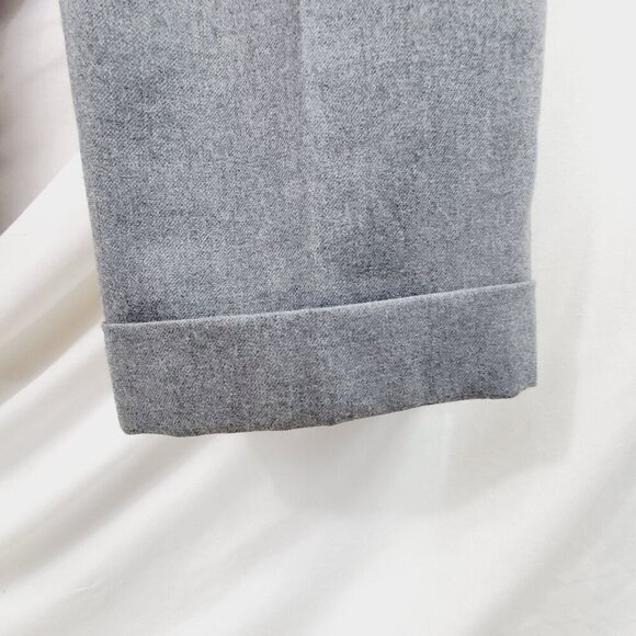 Pendleton Women's Gray Wool Dress Pants Slash Pocket Straight Leg Size 12 (A-2) - Picture 7 of 15